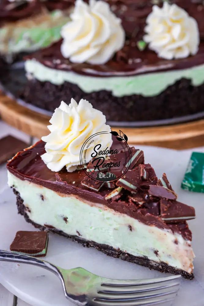 No Bake Andes Mints Cheesecake