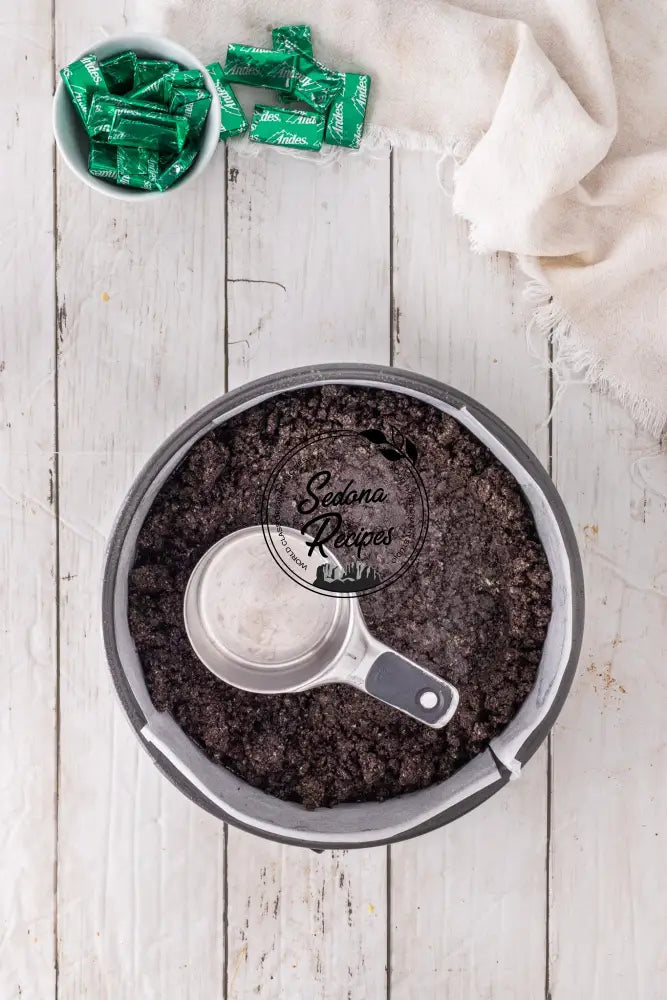 No Bake Andes Mints Cheesecake