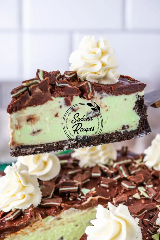 No Bake Andes Mints Cheesecake