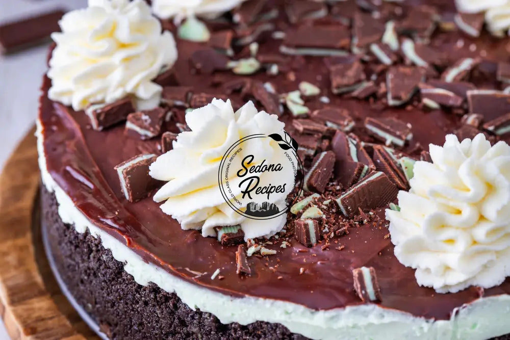 No Bake Andes Mints Cheesecake