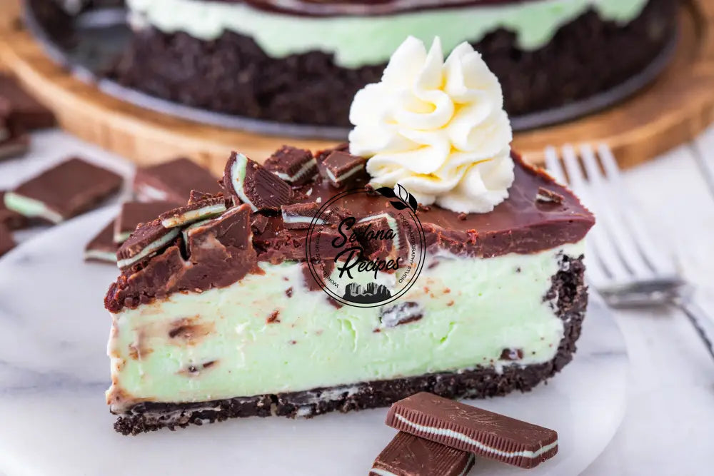 No Bake Andes Mints Cheesecake