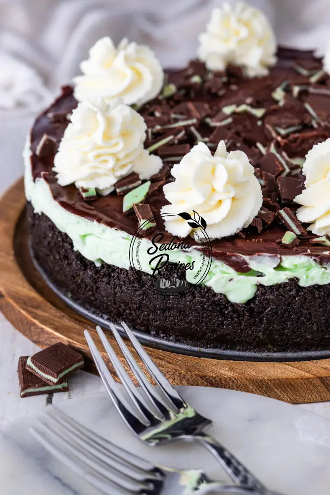 No Bake Andes Mints Cheesecake