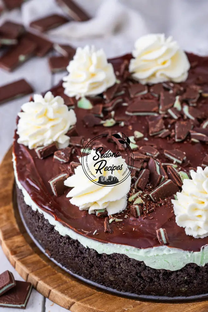 No Bake Andes Mints Cheesecake