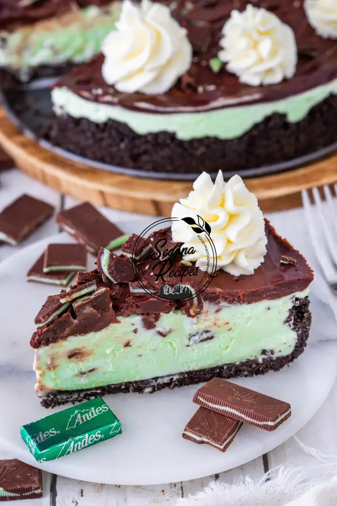 No Bake Andes Mints Cheesecake
