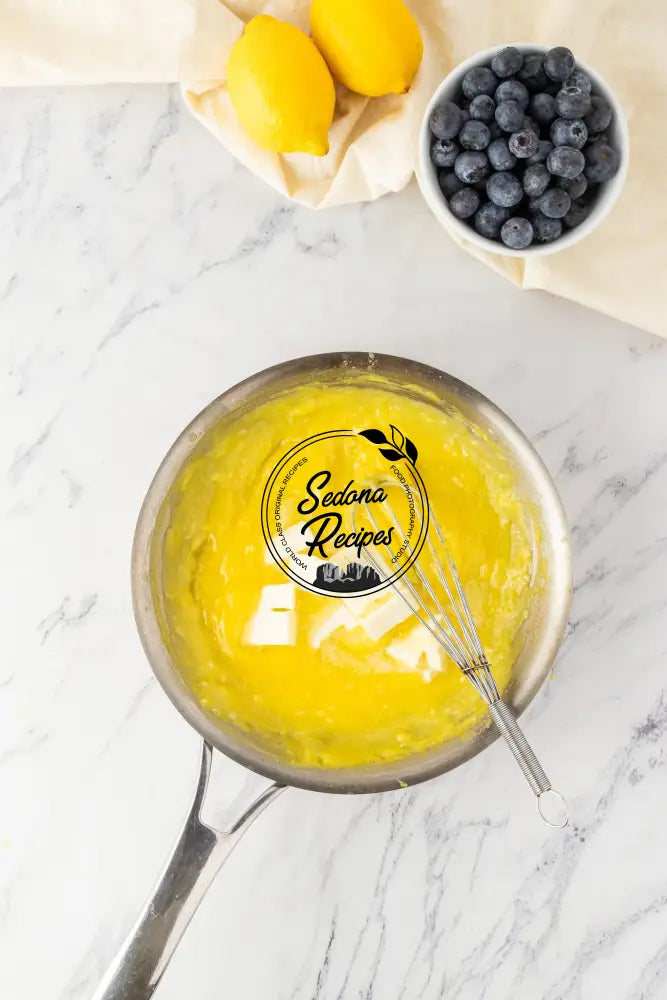 No-Bake Lemon Blueberry Cream Cake