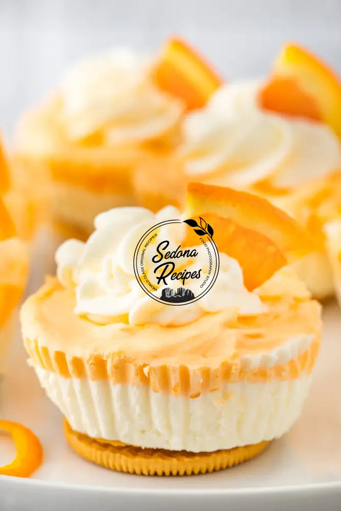 No-bake Orange Creamsicle Mini Cheesecakes