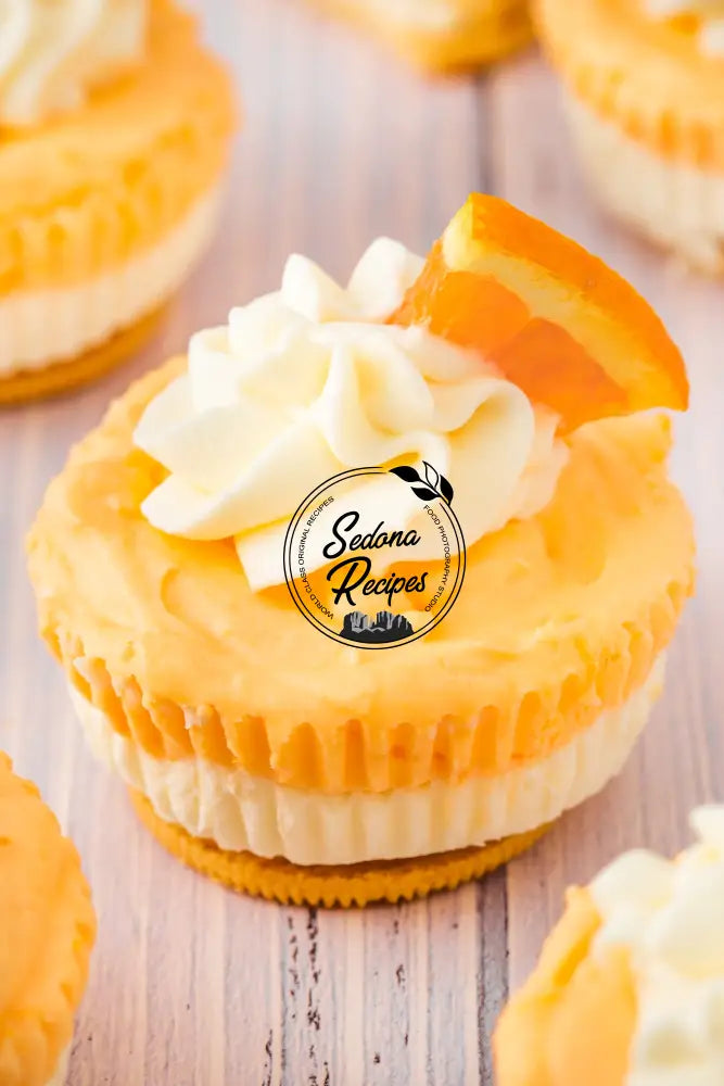 No-bake Orange Creamsicle Mini Cheesecakes