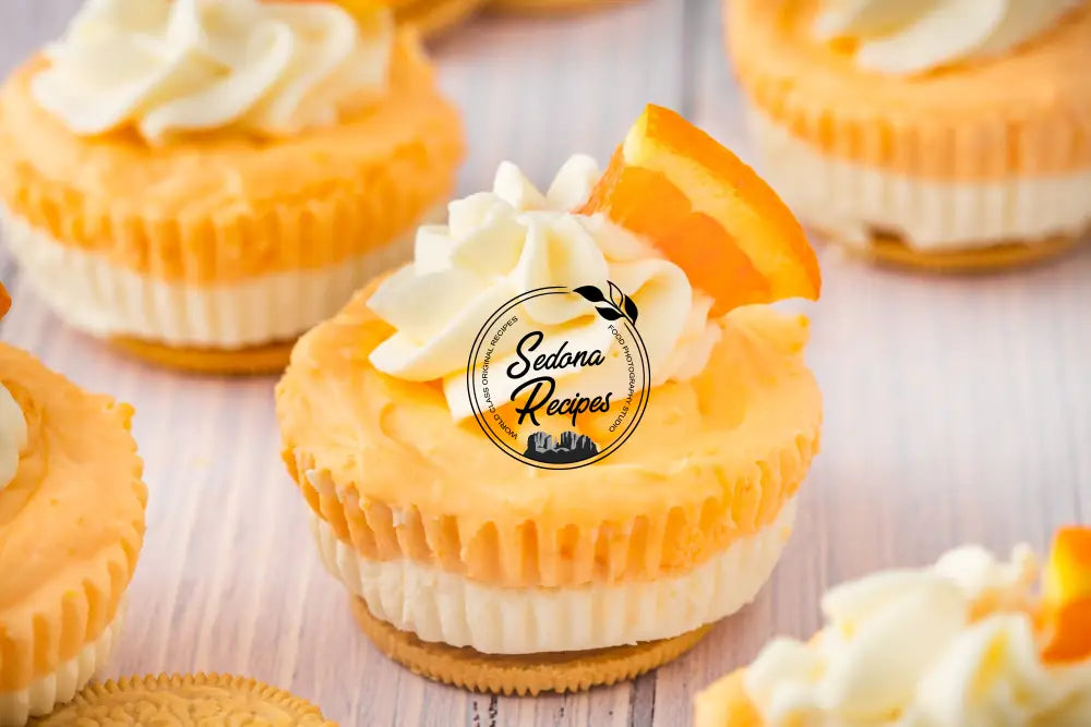 No-bake Orange Creamsicle Mini Cheesecakes
