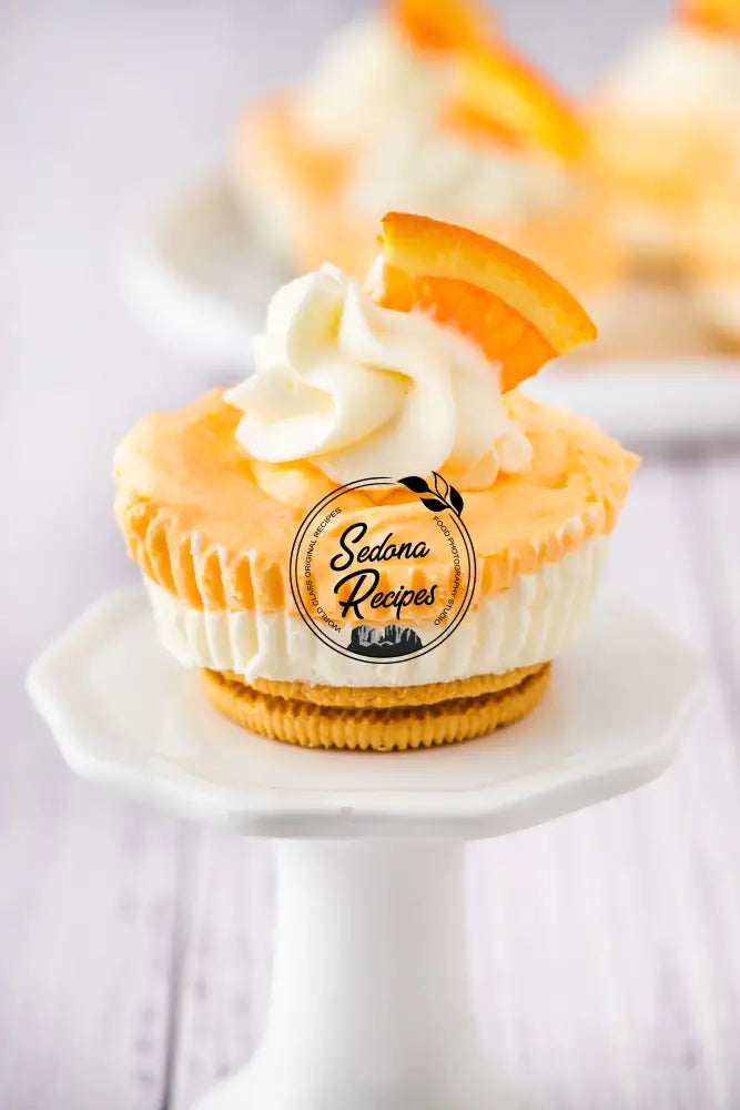 No-bake Orange Creamsicle Mini Cheesecakes