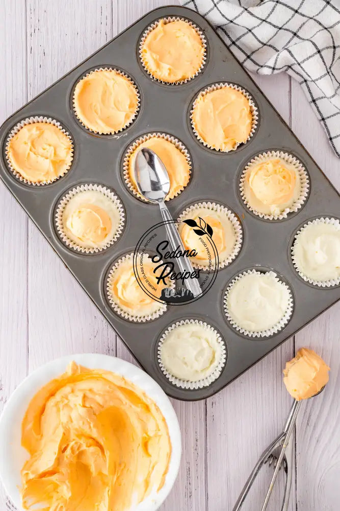 No-bake Orange Creamsicle Mini Cheesecakes