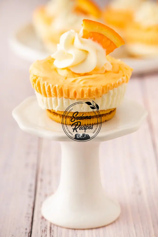 No-bake Orange Creamsicle Mini Cheesecakes