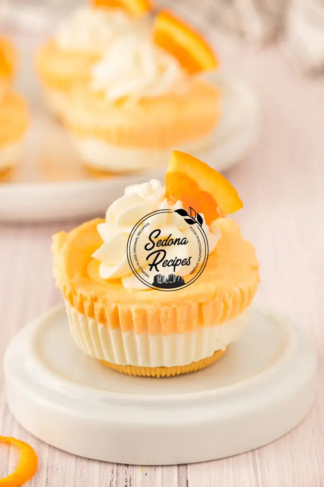 No-bake Orange Creamsicle Mini Cheesecakes