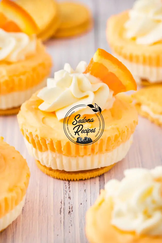 No-bake Orange Creamsicle Mini Cheesecakes