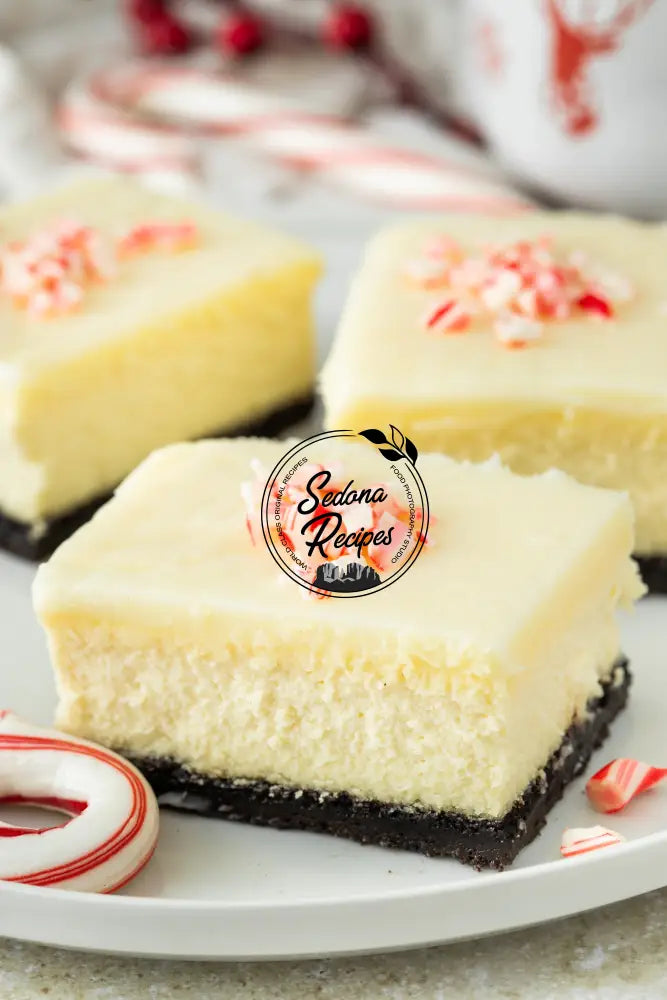 Peppermint Bark Cheesecake Bars