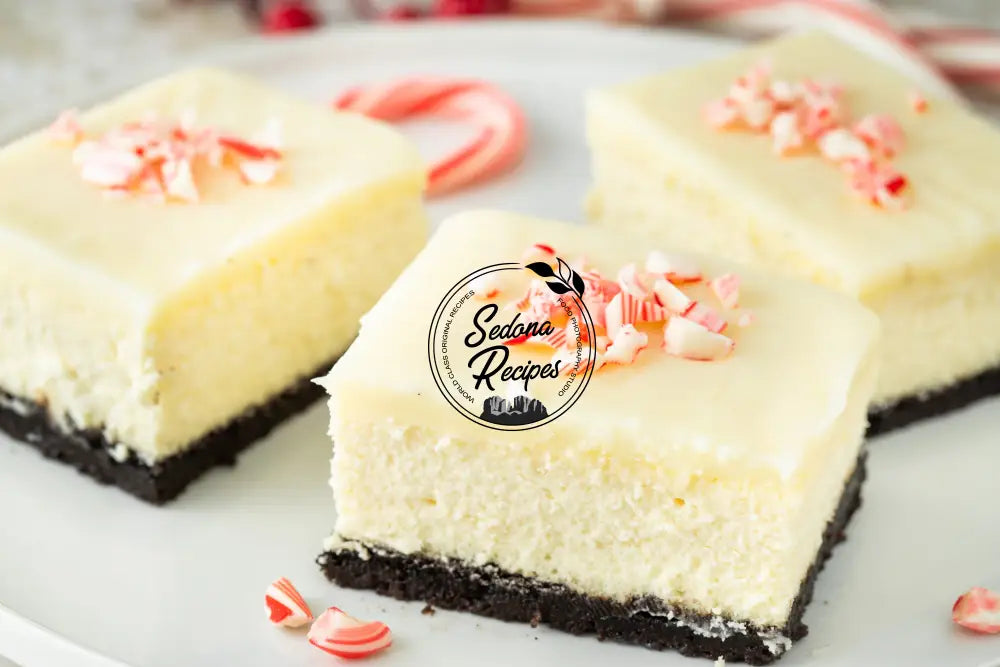 Peppermint Bark Cheesecake Bars