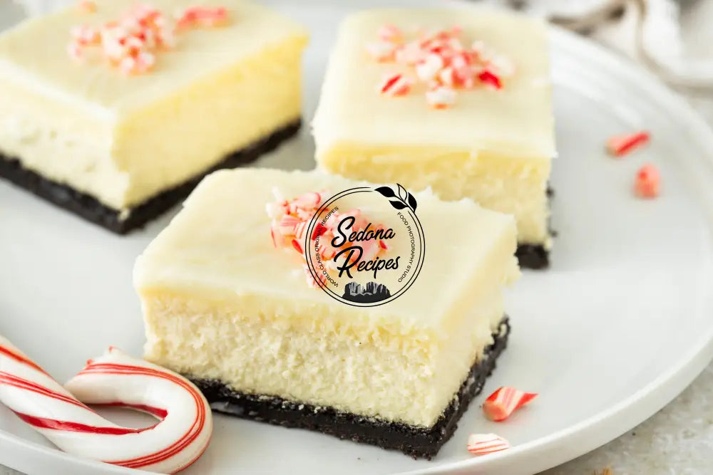 Peppermint Bark Cheesecake Bars