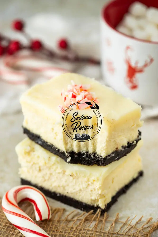 Peppermint Bark Cheesecake Bars