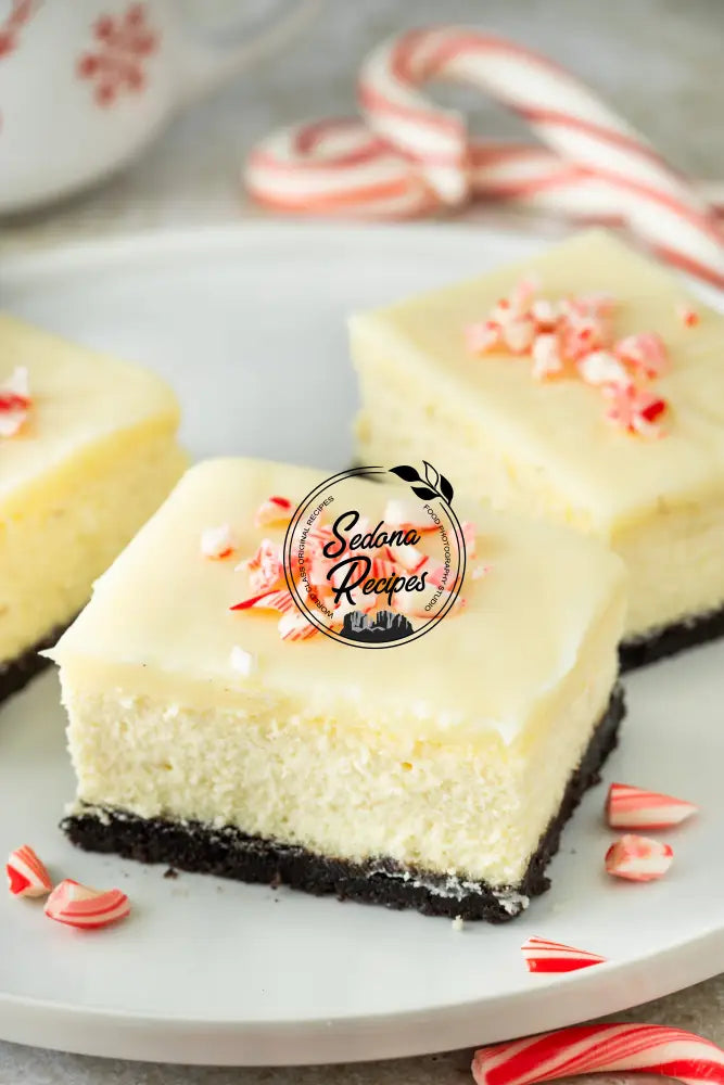 Peppermint Bark Cheesecake Bars
