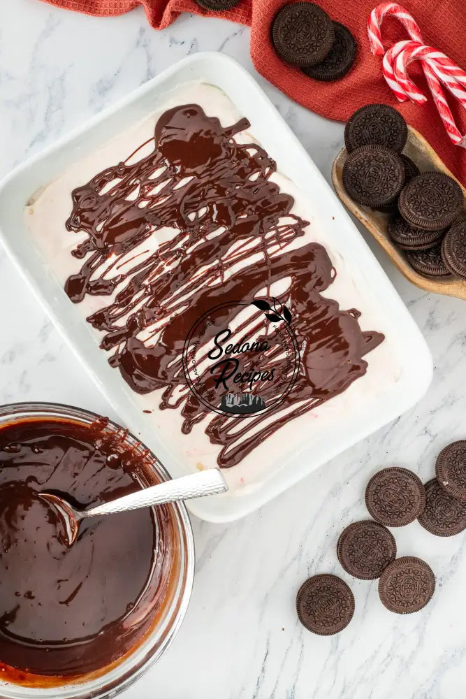 Peppermint Ganache Icebox Cake