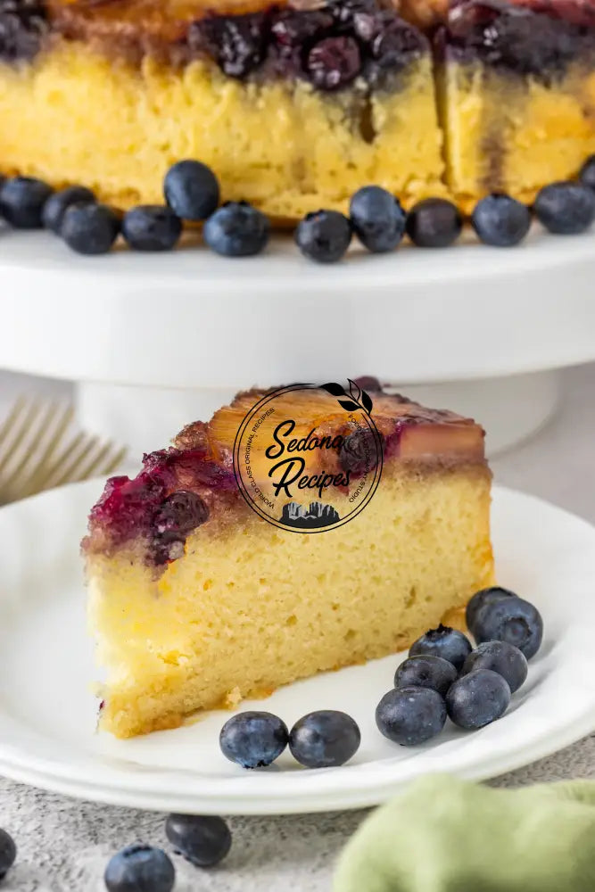 Pineapple Blueberry Upside-Down Cake