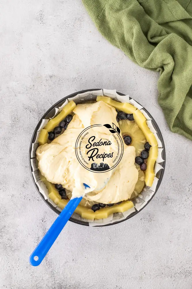 Pineapple Blueberry Upside-Down Cake