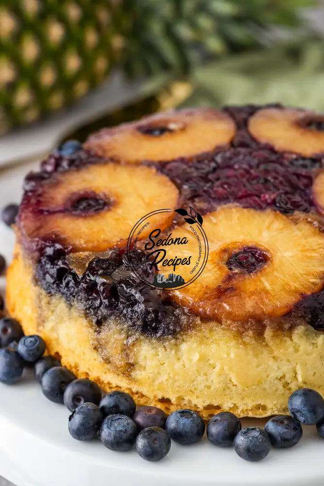Pineapple Blueberry Upside-Down Cake