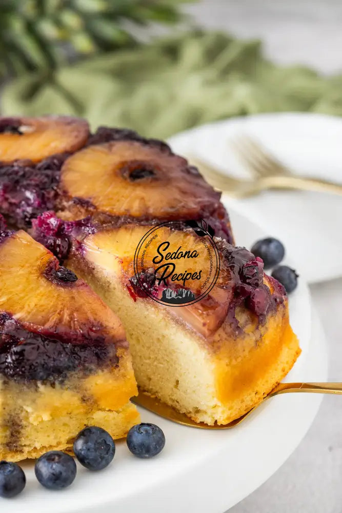 Pineapple Blueberry Upside-Down Cake