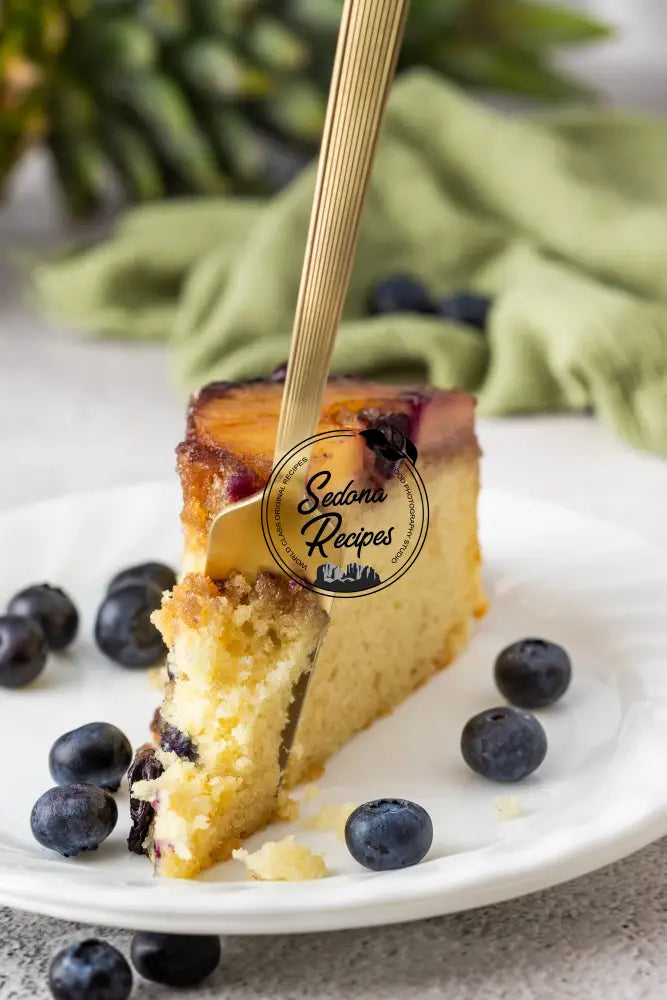 Pineapple Blueberry Upside-Down Cake