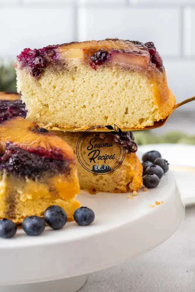Pineapple Blueberry Upside-Down Cake