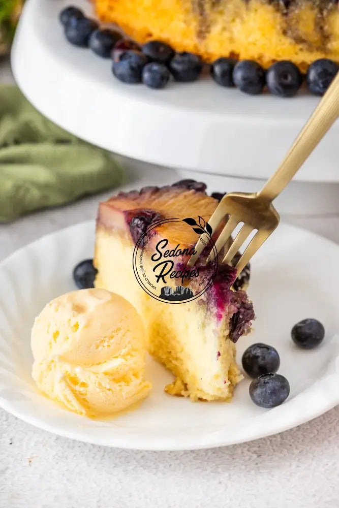 Pineapple Blueberry Upside-Down Cake