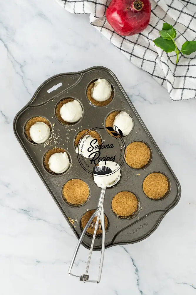 Pomegranate & Mint Mini Cheesecake Towers