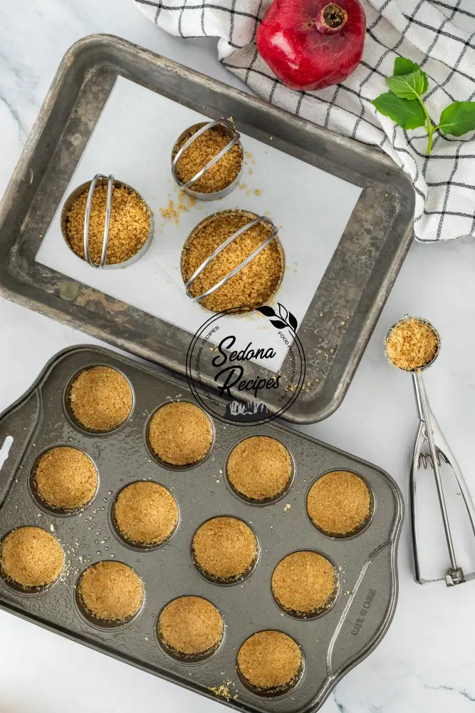 Pomegranate & Mint Mini Cheesecake Towers