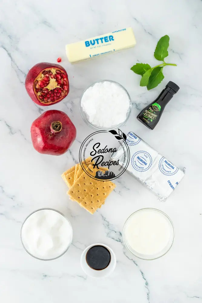 Pomegranate & Mint Mini Cheesecake Towers