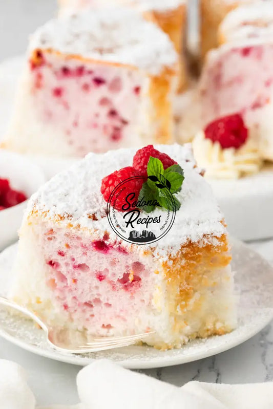 Raspberry Angel Food Cake