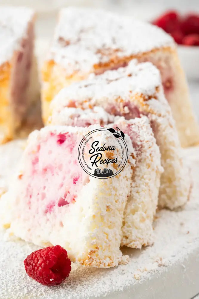 Raspberry Angel Food Cake