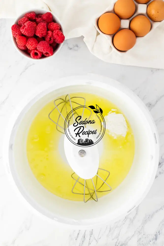 Raspberry Angel Food Cake