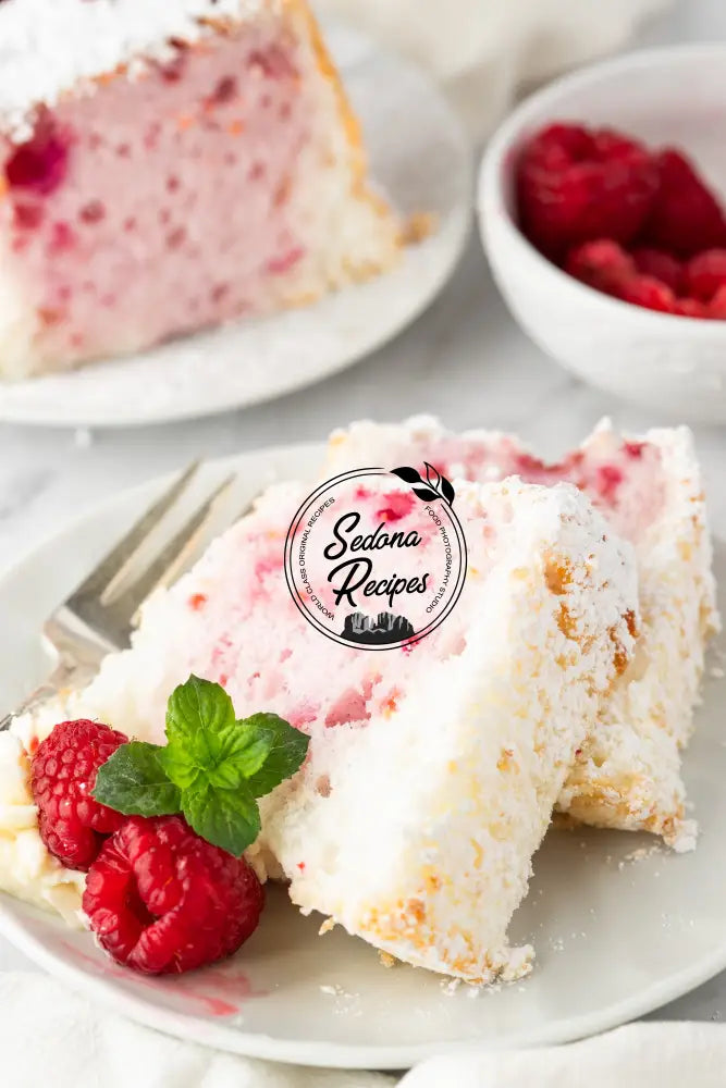 Raspberry Angel Food Cake
