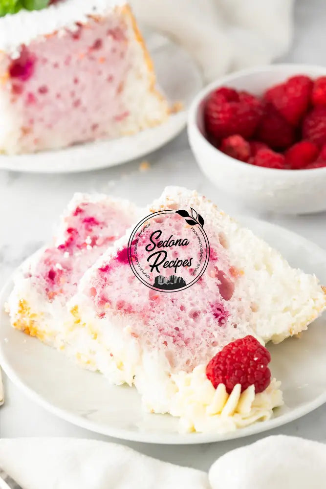 Raspberry Angel Food Cake