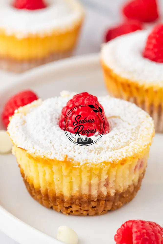 Raspberry Swirl Mini Cheesecakes