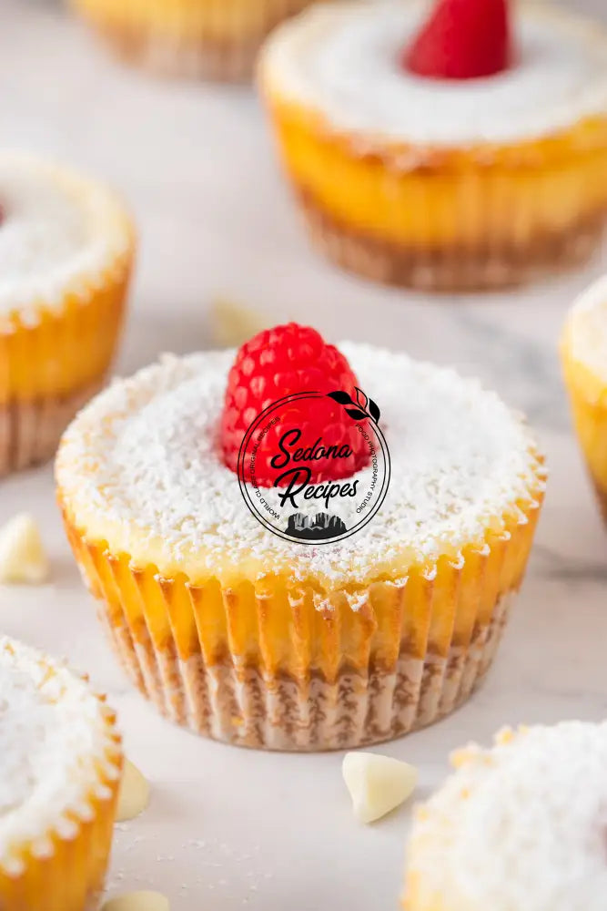 Raspberry Swirl Mini Cheesecakes