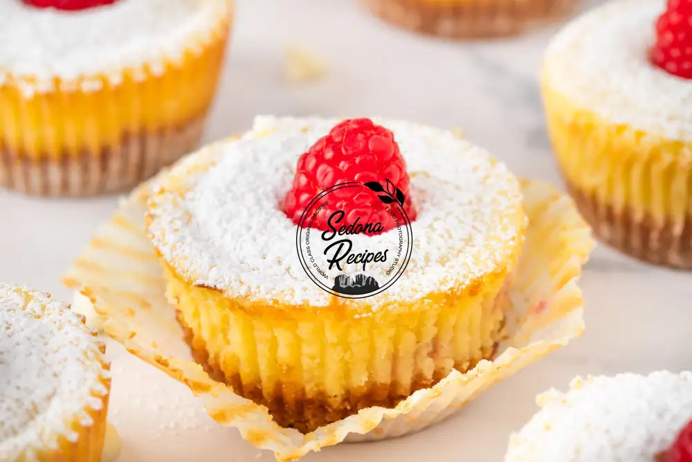 Raspberry Swirl Mini Cheesecakes