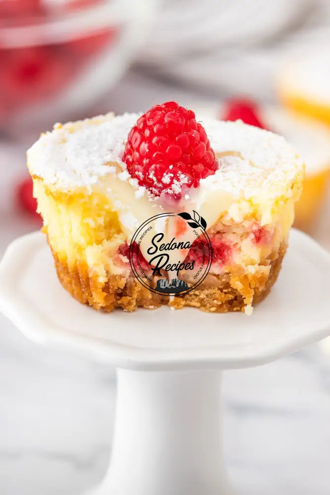 Raspberry Swirl Mini Cheesecakes