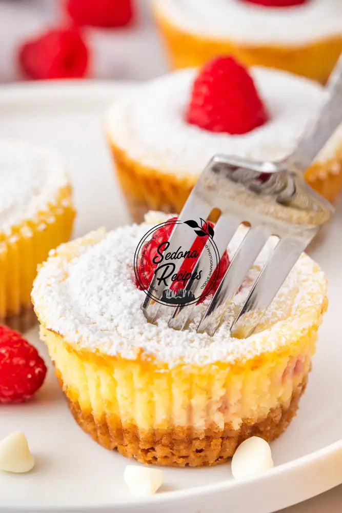 Raspberry Swirl Mini Cheesecakes