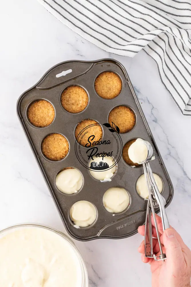 Raspberry Swirl Mini Cheesecakes