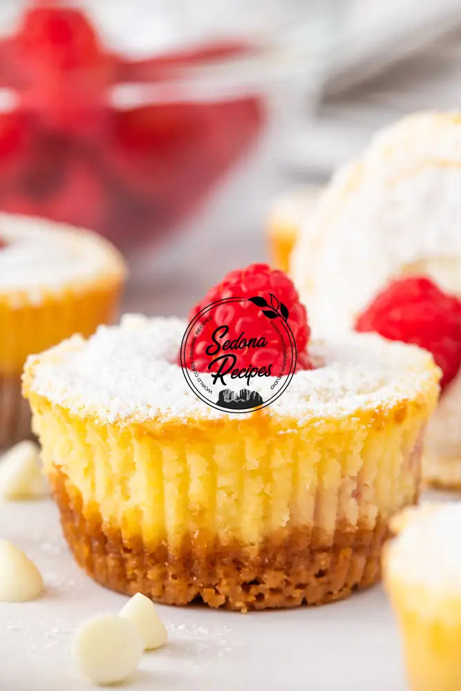 Raspberry Swirl Mini Cheesecakes