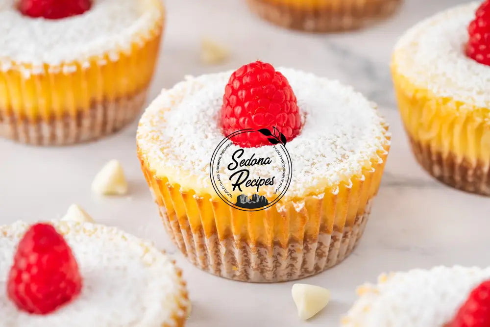 Raspberry Swirl Mini Cheesecakes