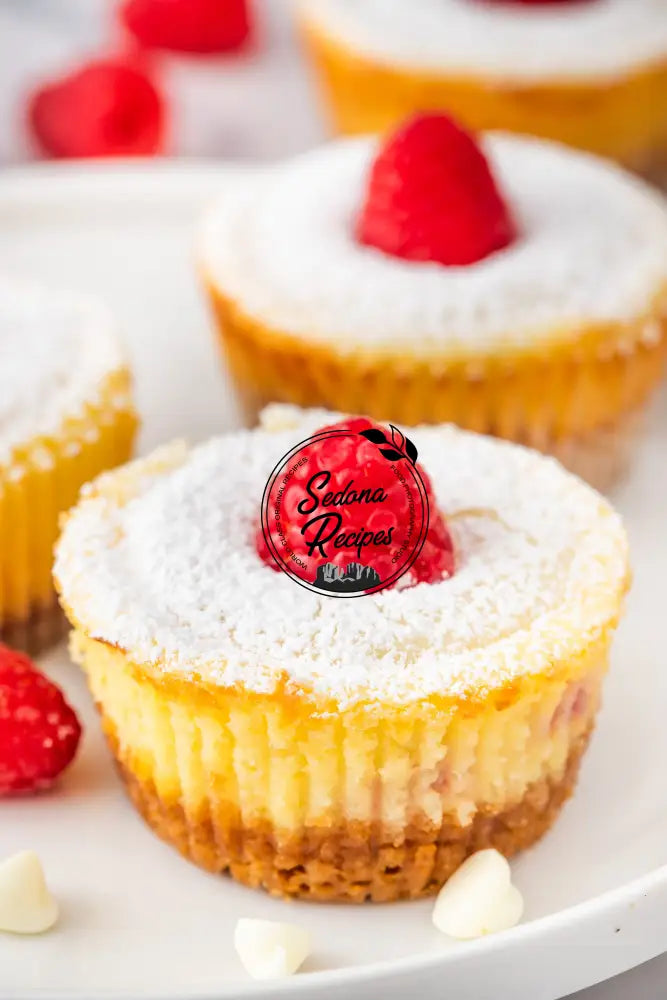 Raspberry Swirl Mini Cheesecakes