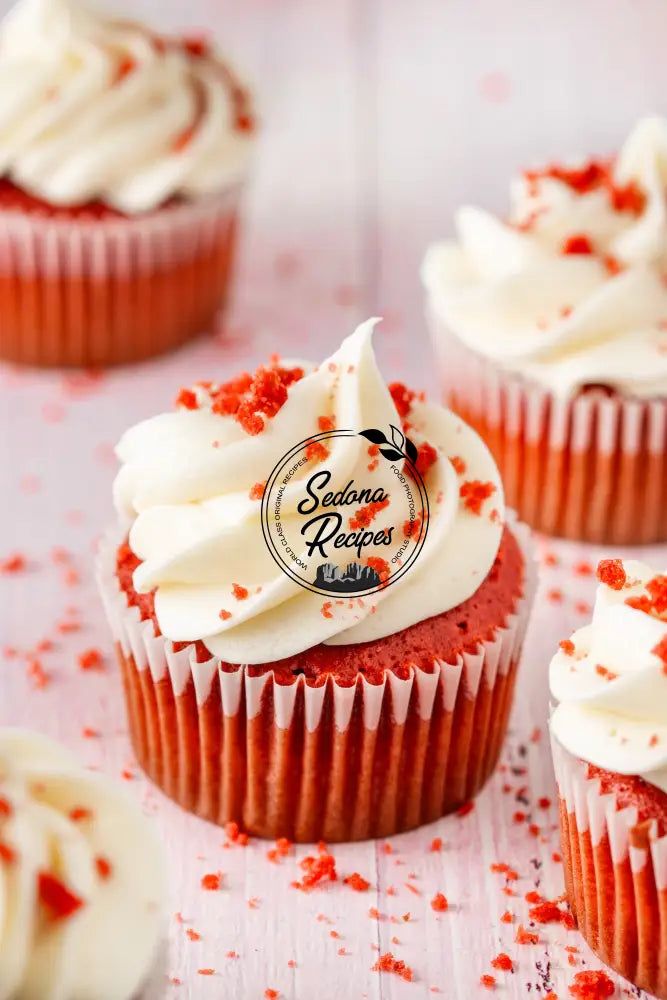 Red Velvet Cupcakes With Cream Cheese Frosting