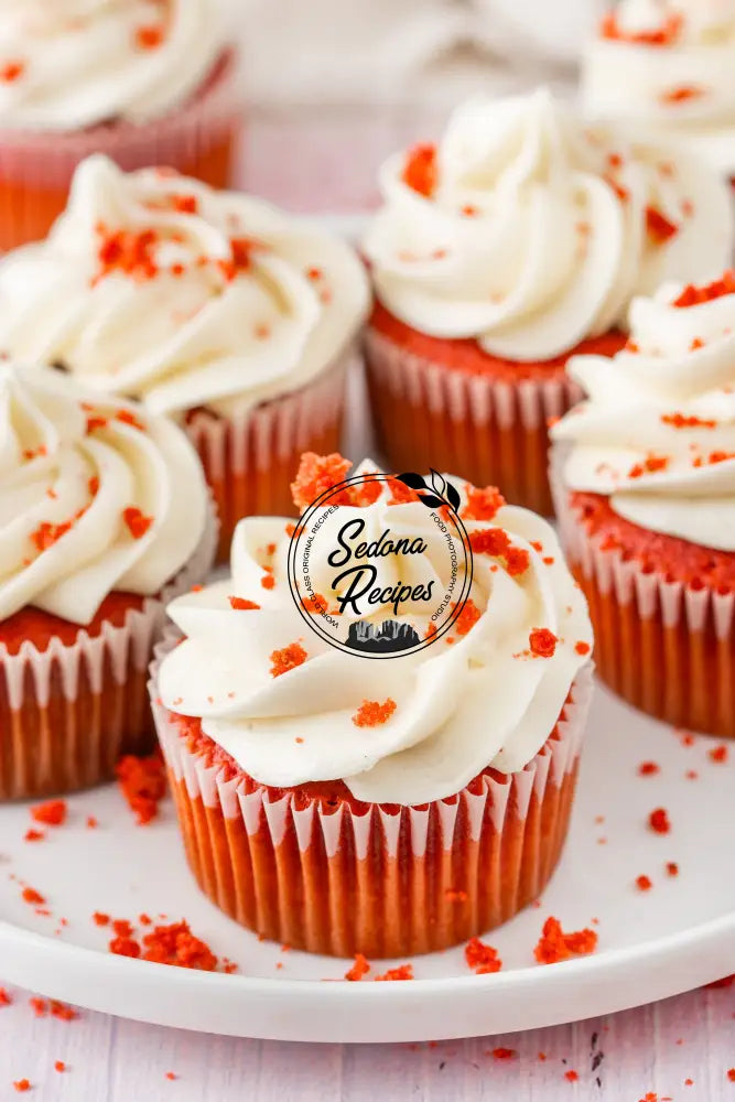 Red Velvet Cupcakes With Cream Cheese Frosting