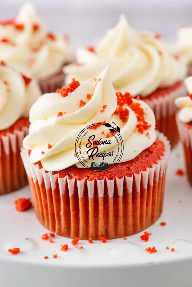 Red Velvet Cupcakes With Cream Cheese Frosting